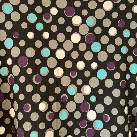 NY Collection Women Polka Dot Blouse Size 1X - Picture 5 of 6